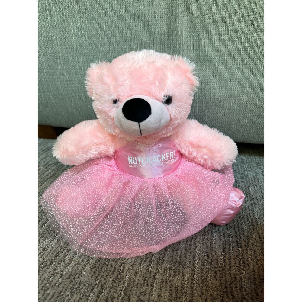 Nutcracker! Magical Christmas Ballet.  Pink Ballerina Bear